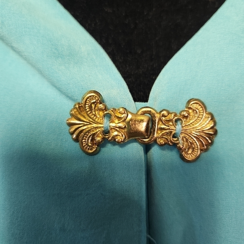 Vintage skirt suit set aqua - Picture 4 of 7